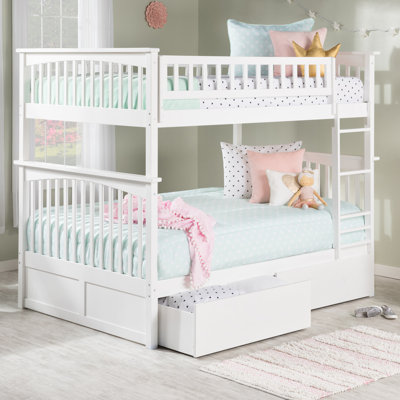 Flinn Solid Wood Bunk Bed with Storage Drawers