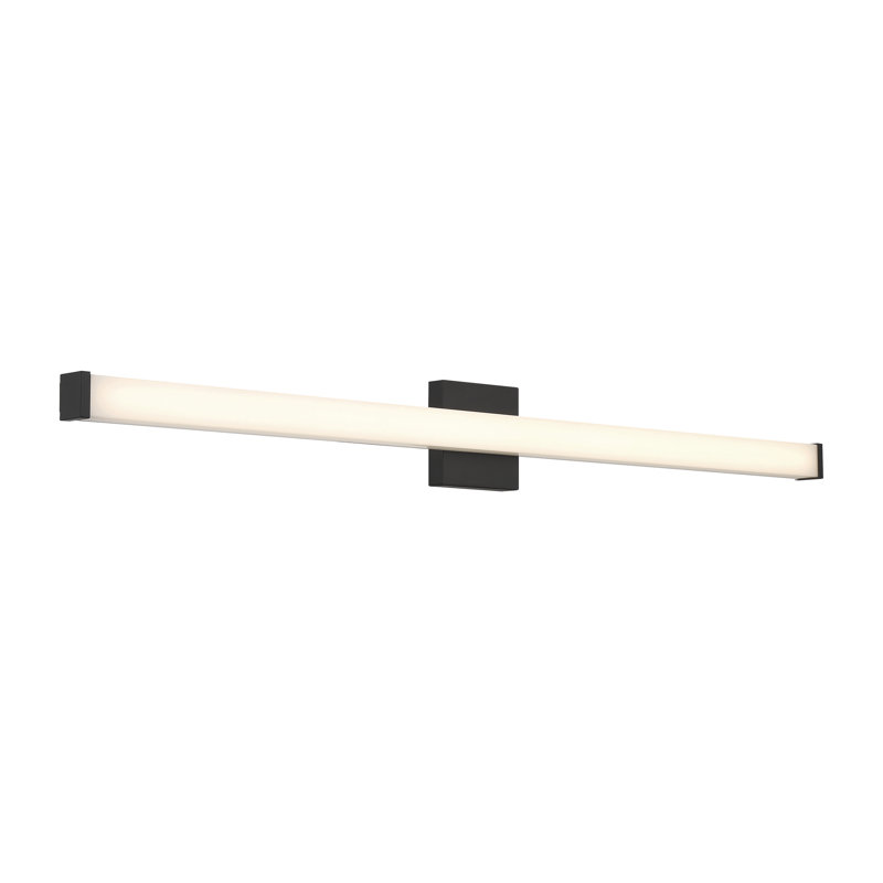 Éclairage pour meuble-lavabo à DEL Ronning, H 2 po x l 48 po x P 2 po, Noir mat
