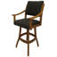 Tabouret de bar pivotant en bois Miriam-63544608-63544601