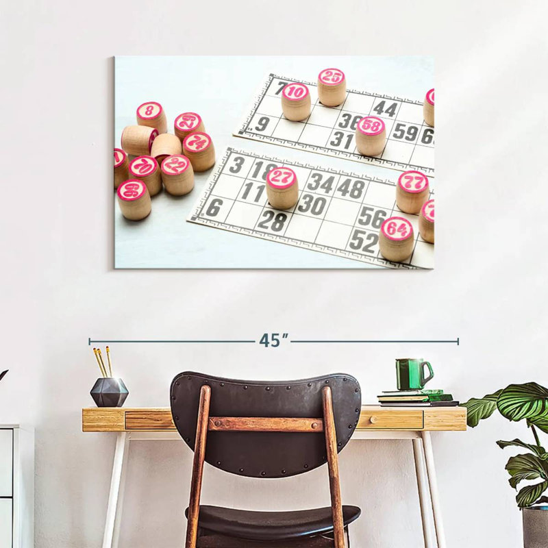 Senne Bingo Game, 26" H x 39" W