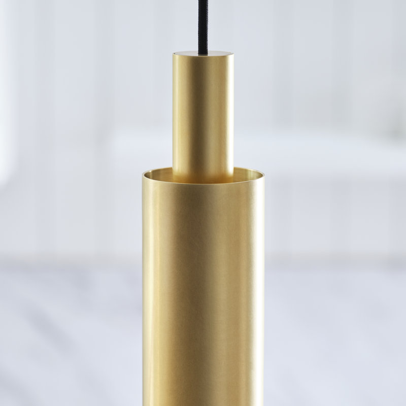 Halo 1 - Light LED Pendant, Natural Brass