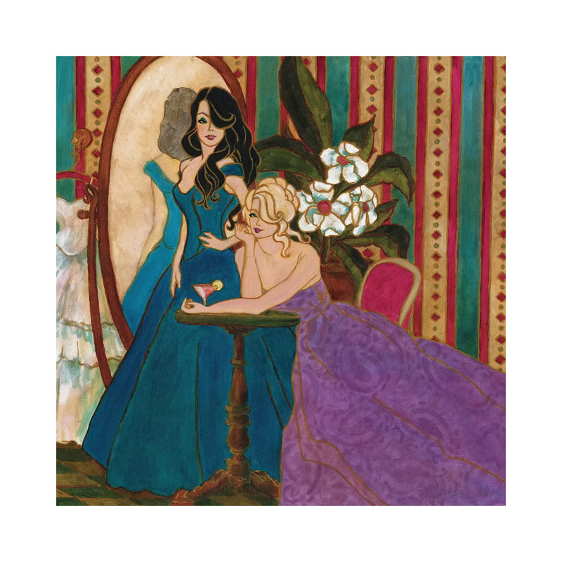Divas At The Mirror by Malenda Trick - Wrapped Canvas Gallery-Wrapped Canvas Giclée, 30.48 cm H x 30.48 cm W
