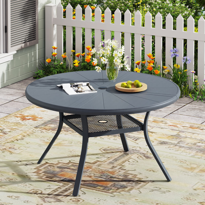Table de salle à manger 4 personnes, Gris, H 28 po x L 40,6 po x l 40,6 po