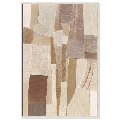 «Grain of the Earth II», impression sur toile Boho Gold par Art Remedy, cadre argenté, 20 x 30