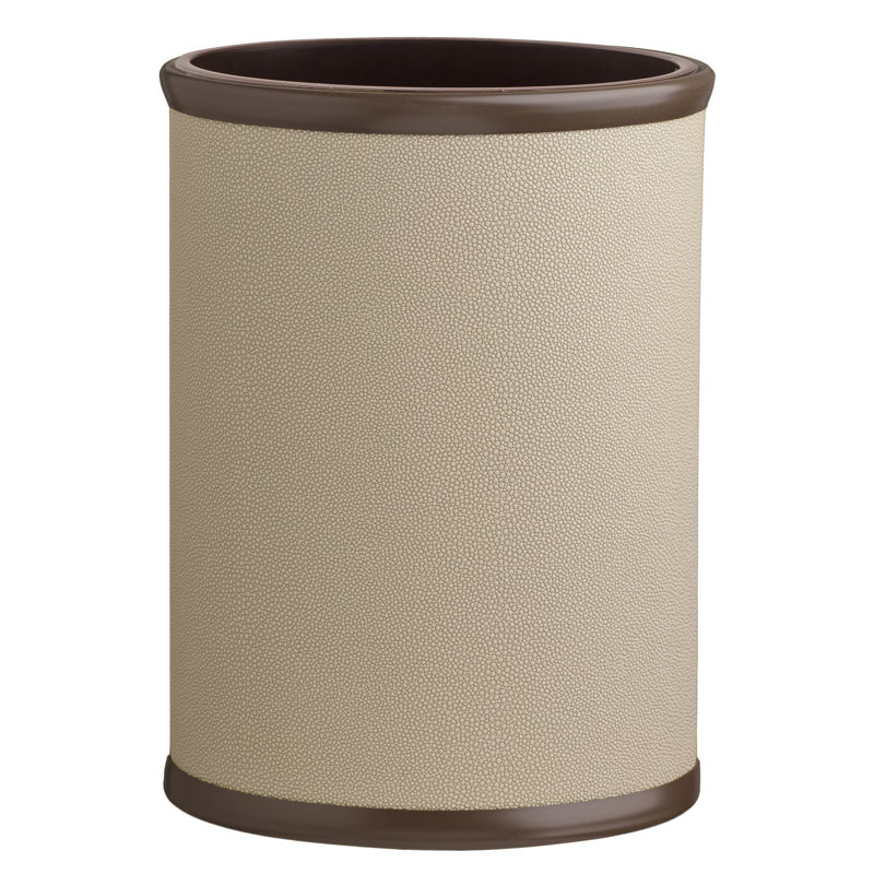 Ensemble de 2 pièces: poubelle et doublure rondes de 8 pte Maizler Noir, 3.25, Latte, Brun