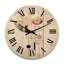 Horloge murale en bois massif Uniontown-523397752