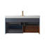 Meuble-lavabo mural simple 48 po avec comptoir en quartz 48 po-350374069