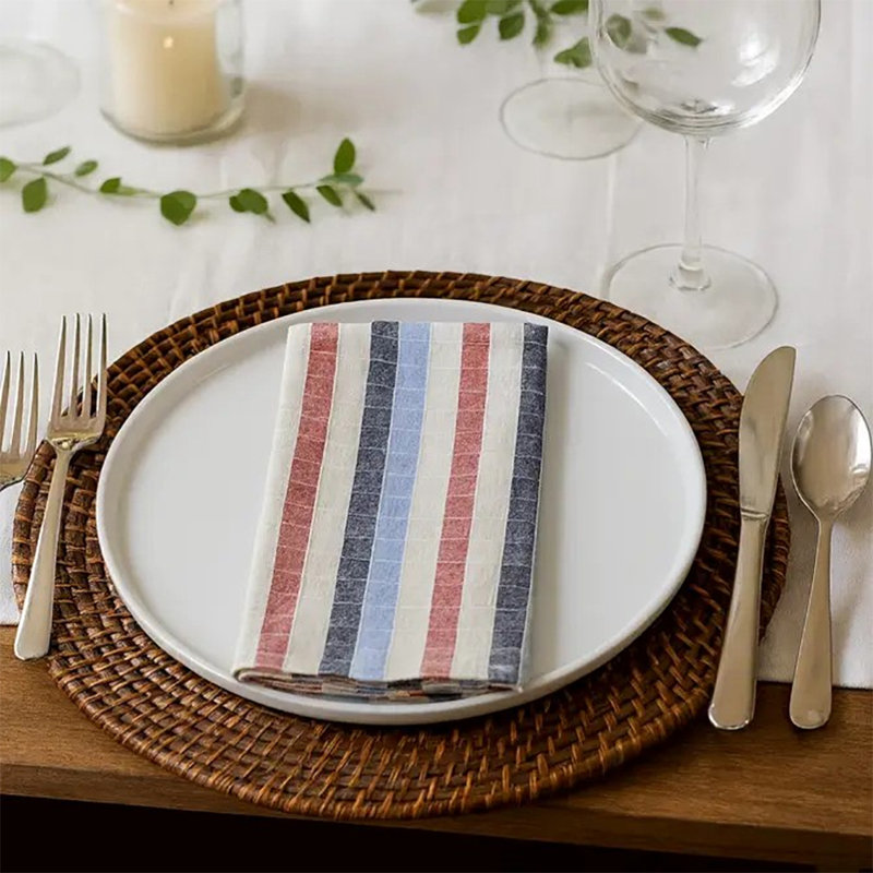 Legrande 100% Cotton Checkered Square Napkin