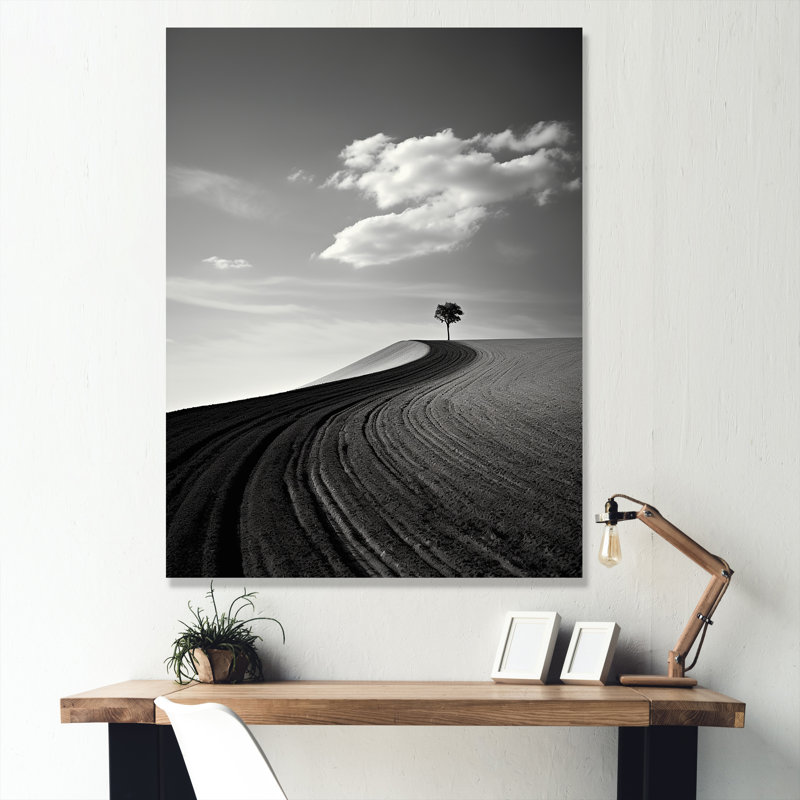 Minimalisme «Wonderland Desert Road Scenery», impressions sur toile, Toile tendue, H 32 po x l 24 po x P 1 po