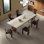 French style retro rectangular dining table sets
