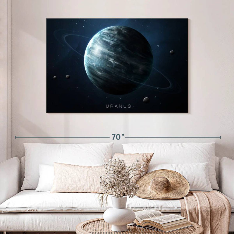 Oberle Planet Uranus, 8" H x 12" W