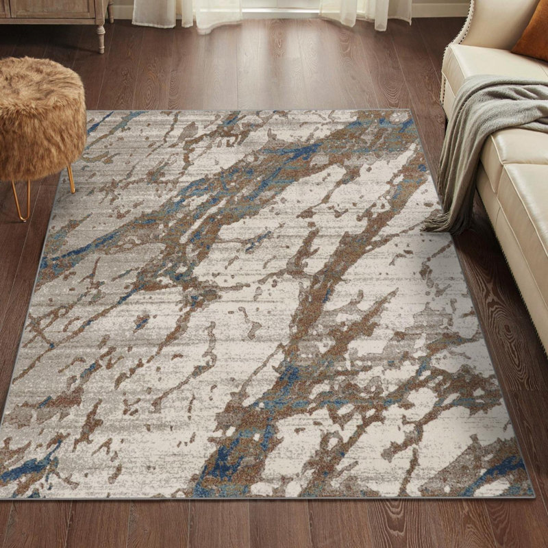 Abstract Multi Area Rug, Rectangle 7'6" x 10"