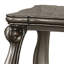Table de bout en platine antique avec tablette inférieure