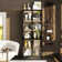 31.5'' W 5-Tier Glass Door Display Case Curio Cabinet With LED Lights