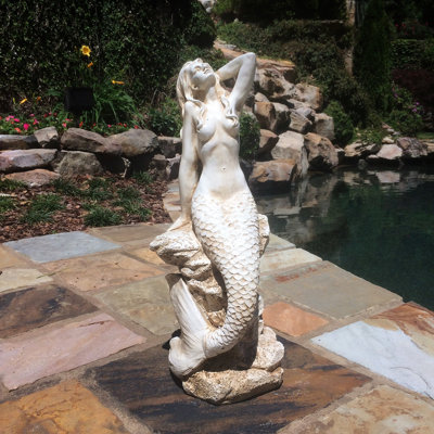 Life's a Beach Animals Fantasy & Sci-Fi Weather Resistant UV Resistant Stone Fiberstone Resin Garden Statue