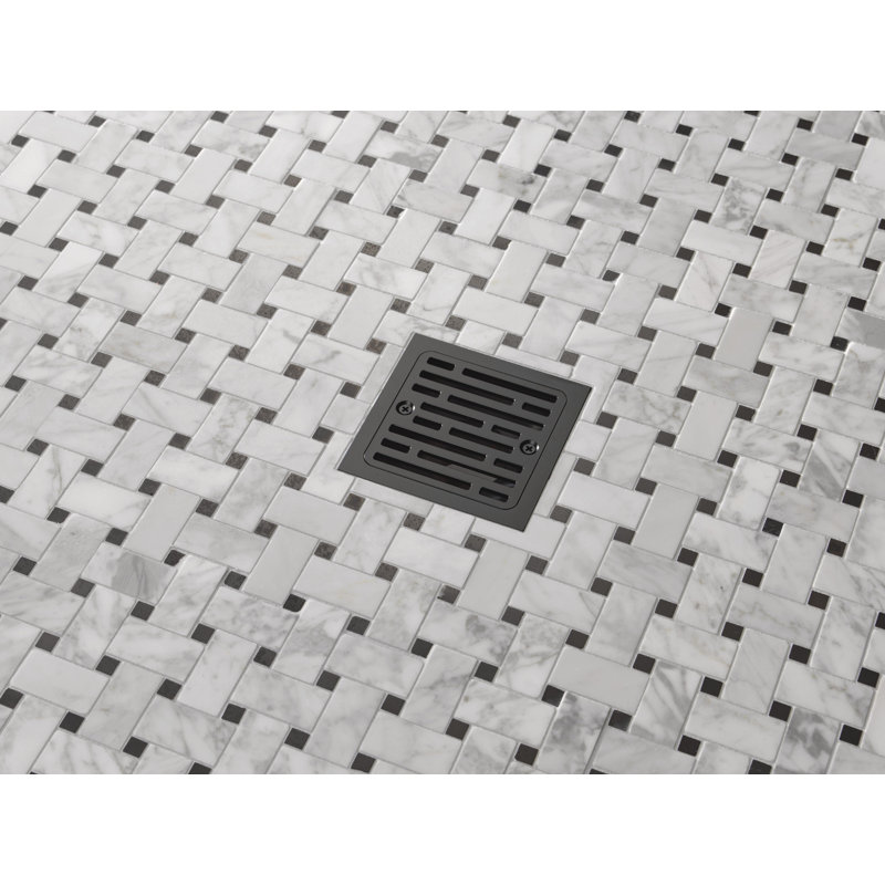 Tile-In Shower Drain, Matte Black