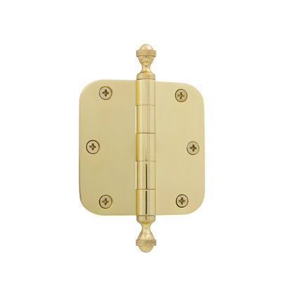 3.5'' x 3.5'' Brass Butt Bearing Hinge