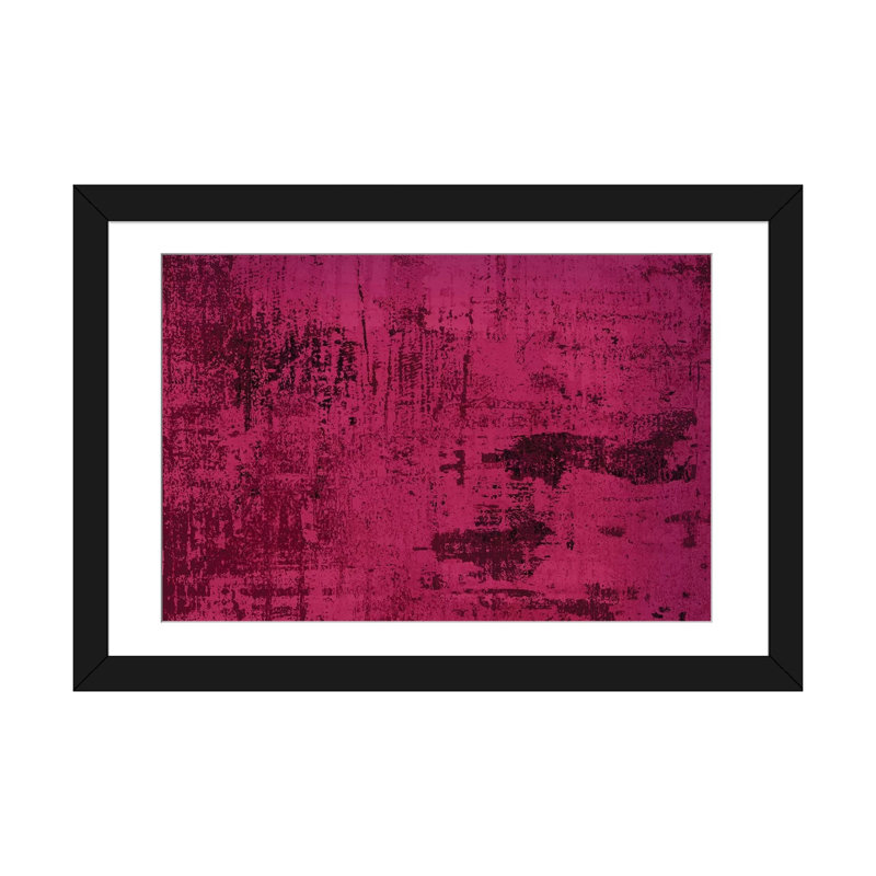 « mauve », impression sur toile, Blanc, H 16 po x l 24 po x P 1 po, Papier beaux-arts encadré noir