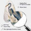 ëHeron By The Waterside Watercolor IIë, art mural en forme de chute d'animaux Heron-869163083