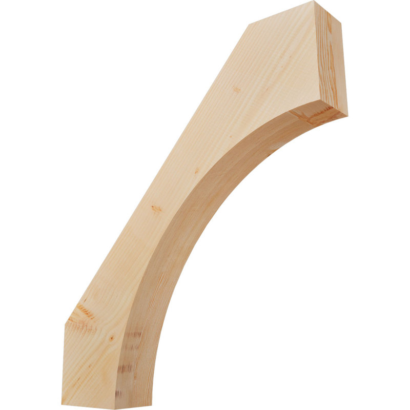 Attelle de genou Westlake, Sapin de Douglas, Lisse, H 36 po x l 5,5 po x P 32 po