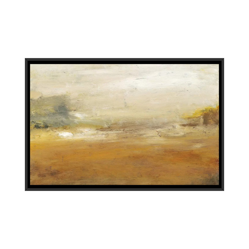 «Le long de l'île II», reproduction sur toile, H 18 po x l 26 po x P 1,5 po, Toile avec cadre noir, Pas de tapis