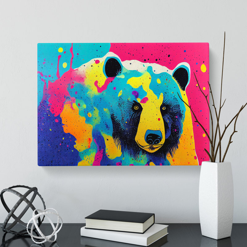 Bear Splash Vol.2 Abstract - Wrapped Canvas, 40cm H x 60cm W x 3cm D