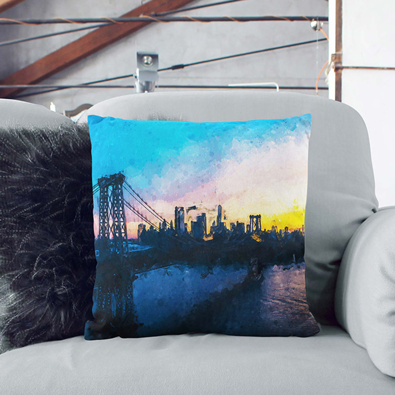 Square Cushion, 40cm H x 40cm W x 15cm D