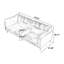 Canapé standard 84,65 po en velours kaki-129699523