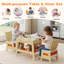 Ensemble de table pour tout-petits et 2 chaises 5-en-1 avec tableau noir / plateau réversible-133416757