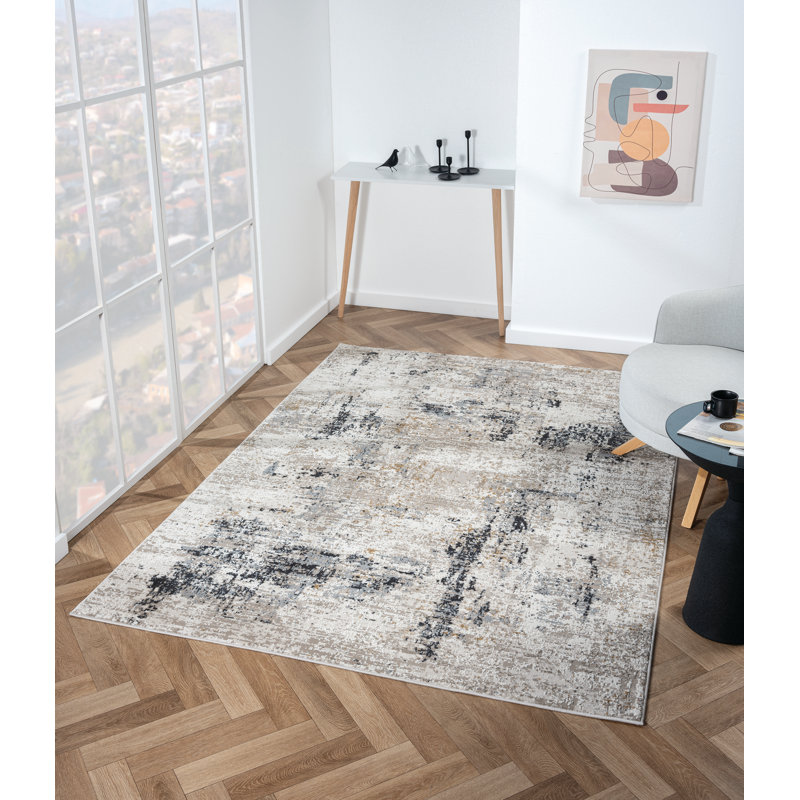 Shandia Abstract Indoor Rug, Runner 2'7" x 7'2"