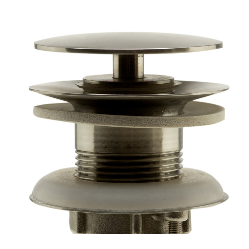 1.25'' W Pop-Up, Brushed Stainless Steel