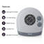 Geepas 2000 Watt 2000 BTU Electric Compact Space Heater with Adjustable Thermostat