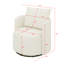 Fauteuil pivotant rembourré de style moderne et confortable en chenille à 360 ° avec coussins décoratifs Modern-2000496009