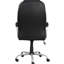 Chaise de bureau à haut dossier - inclinaison à 360 degrés, revêtement en cuir synthétique, rotation réglable, stable