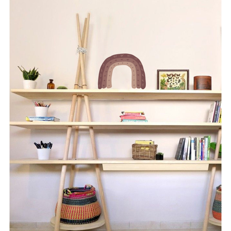 Adhésif décoratif arc-en-ciel Boho, H 10 po x l 11 po