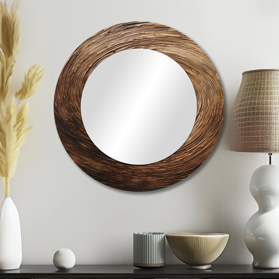 Haverhill - Abstract Spirals Round Mirror Wall Decor