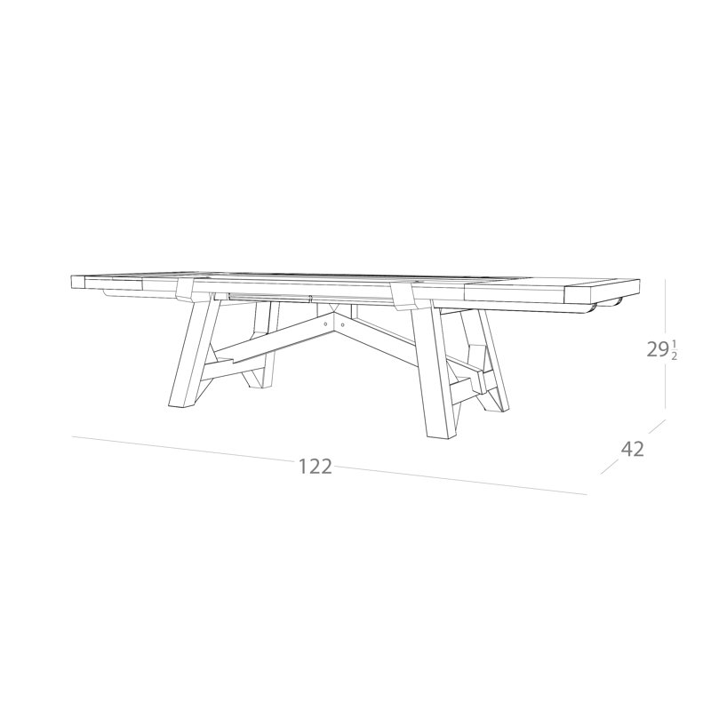 Italian Dining Table, Black