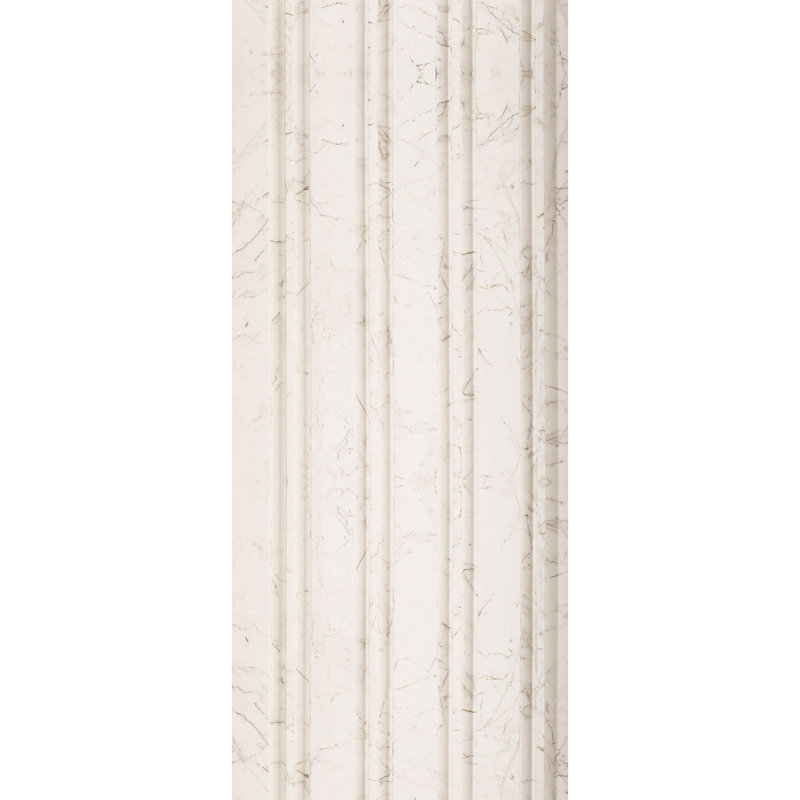 Murs en lattes de bois en polystyrène à fines rayures, H 9,5 po x l 94,5 po x P 0,5 po, Venato