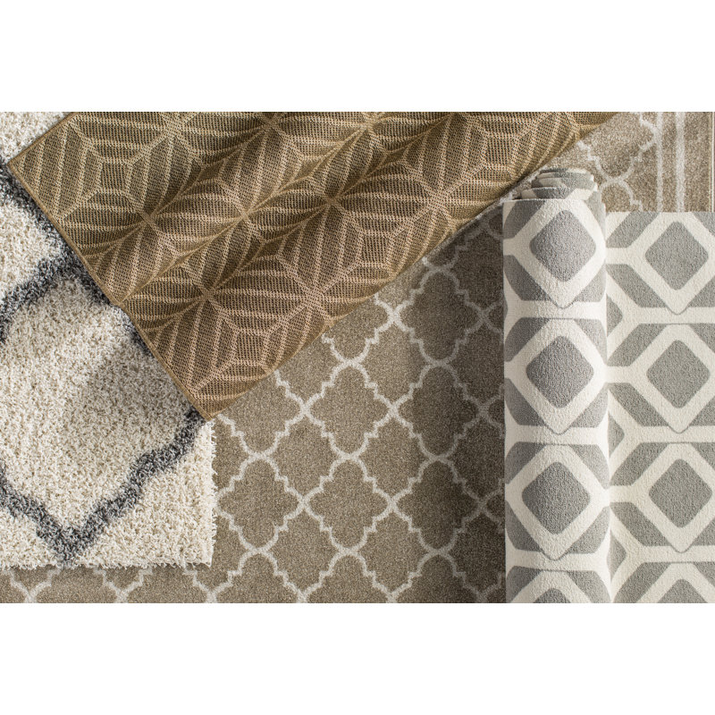 Alonnah Sgd-Dallas Shag Performance Geometric Rug, Rectangle 8' x 10'