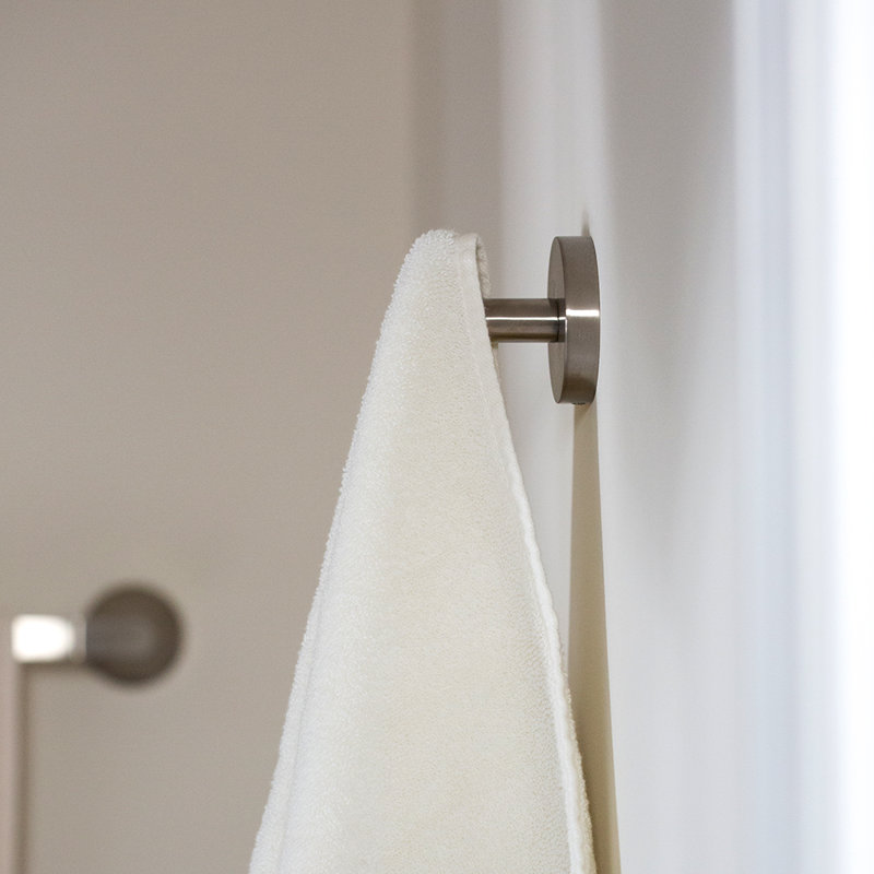 Neo Wall Mounted Robe Hook, Brushed Nickel