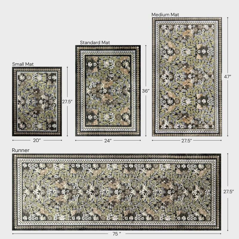 Petit tapis de sol Woodlands, L 20 po x L 28 po