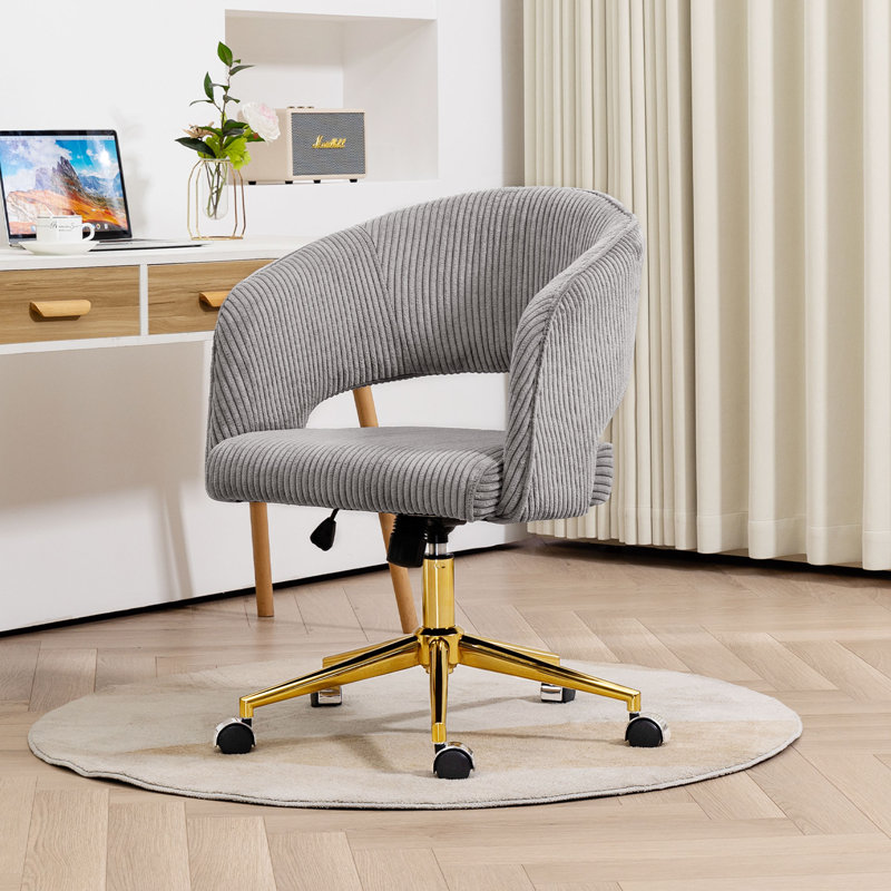 Chaise de bureau Reniel, Gris clair