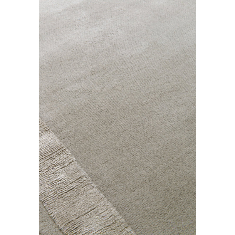 Farrow & Ball Silk Border Order Gray Area Rug, Rectangle 8' x 10'