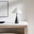 Kelly Wearstler Nebeker 1 Light Bedroom Home Office Living Room Lamp With White Linen Shade-95247246