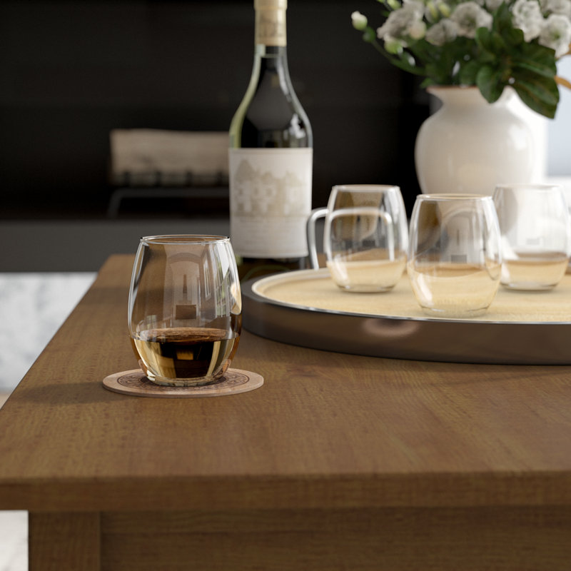 Saroop 21oz. Stemless Wine Glass Set