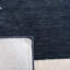 Tapis crème / noir en laine fait à la main Santiago-856884202