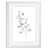 White Framed Print