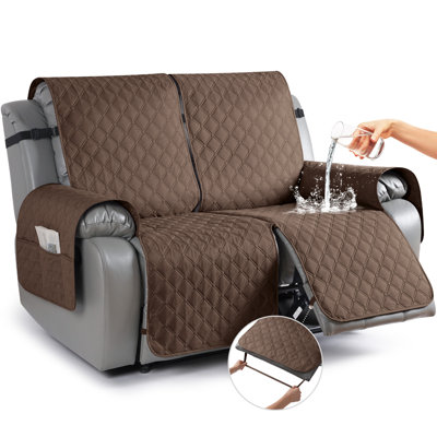 Wildee 2/3 Seat Waterproof Recliner Chair Cover Sofa Covers With Pocket
