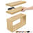 Floating Shelve with Box Shelf Set-146731236