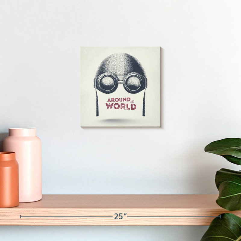 Around The World Aviator, 10" H x 10" W